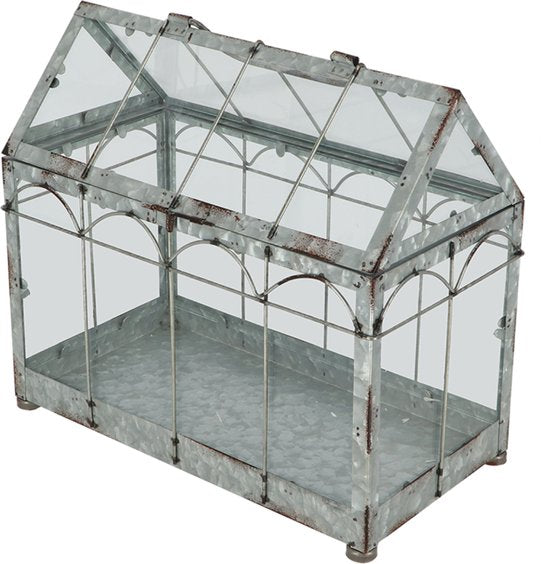 Esschert Design Gewächshaus 35,9 X 19 X 32,7 Cm Eisen Grau