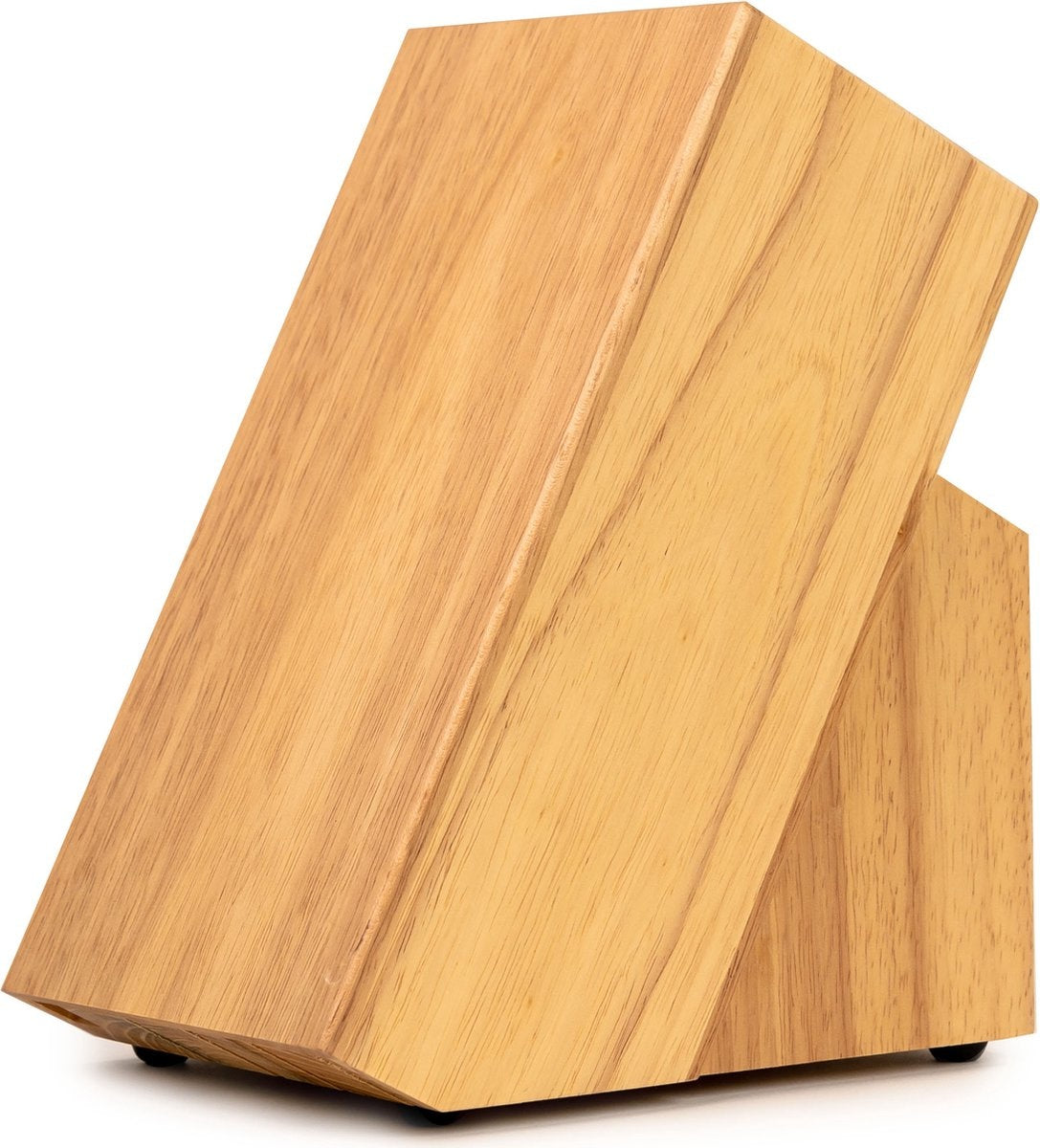 Messerblock ohne Messer - Messerhalter aus Holz von Coninx - Rubberwood Light - Messeraufbewahrungseinheit