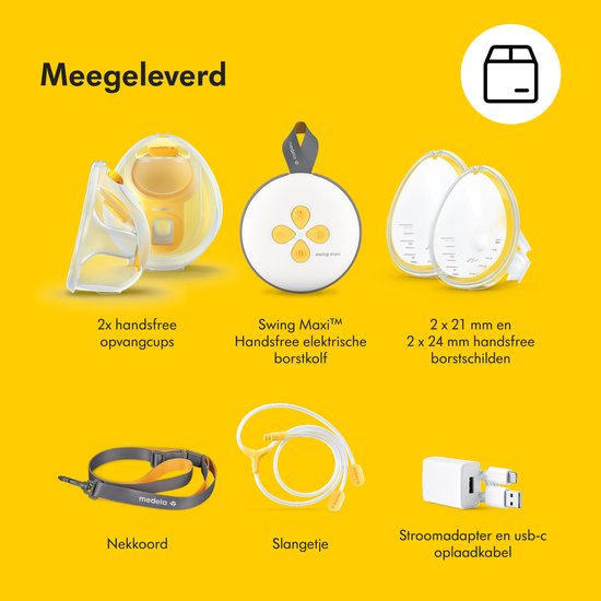 Medela Swing Maxi™ – Freihändige Milchpumpe – Elektrische Doppelpumpe – Bequem und effizient