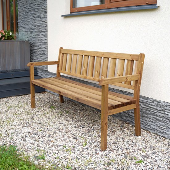 AXI Charlotte Gartenbank aus Holz, 170 cm – Braun
