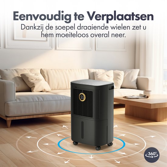 Komodo Luftentfeuchter – 16 l pro Tag – Schlafzimmer, Badezimmer, Haus & Keller – Luftentfeuchter – Wasch- und Trocknungsfunktion – Verhindert Schimmelbildung – Komodo