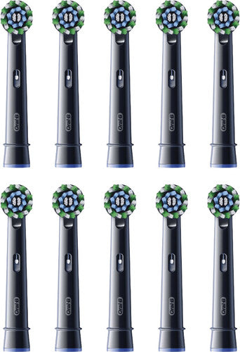 Oral B - 10x Bürstenköpfe - Cross Action Schwarz