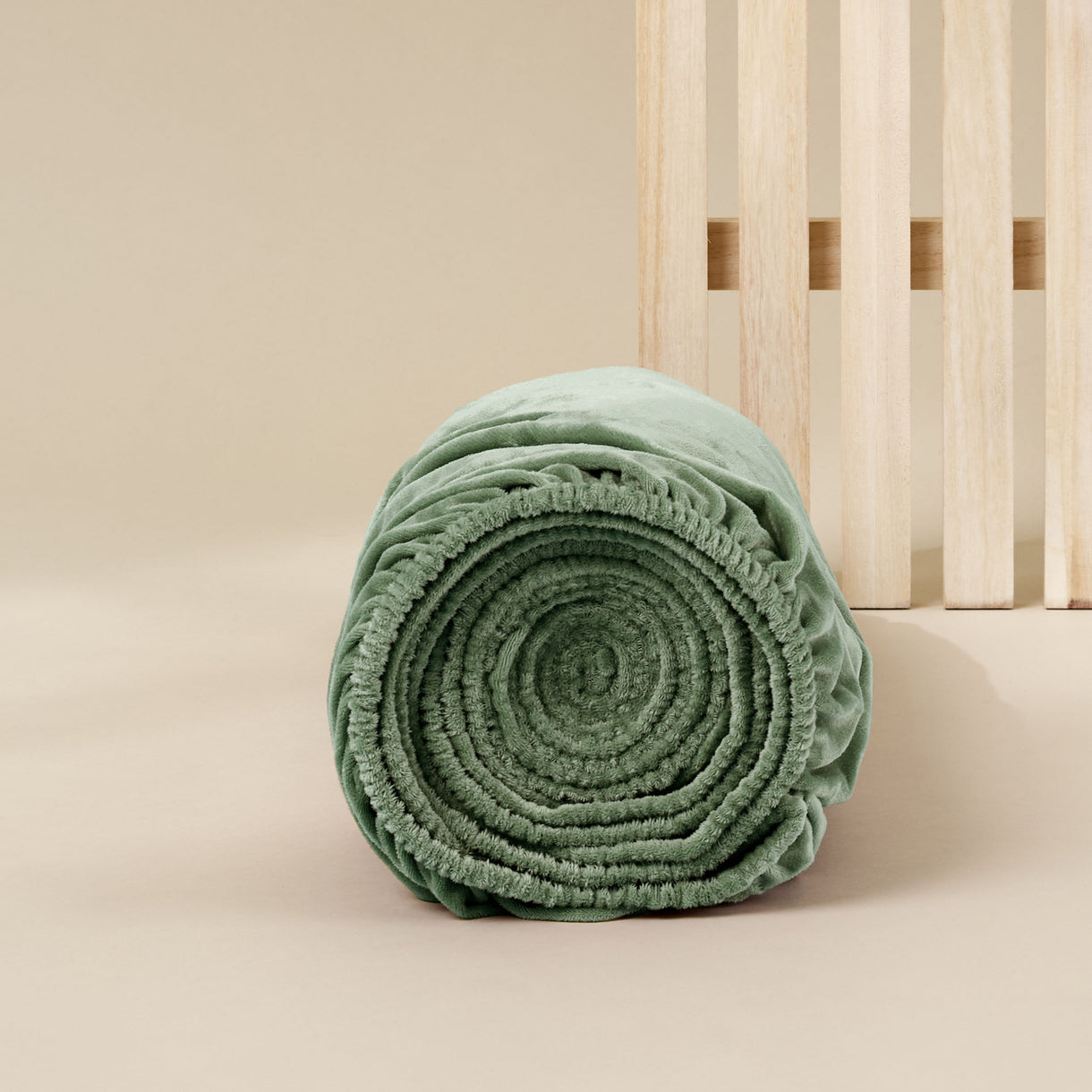 Sjumo Spannbetttuch Seidenglatt - Waldgrün - 200 x 210/220 cm