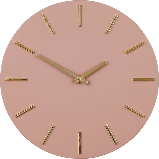 Mica Decorations Brixen Wanduhr - Ø36 cm - Rosa