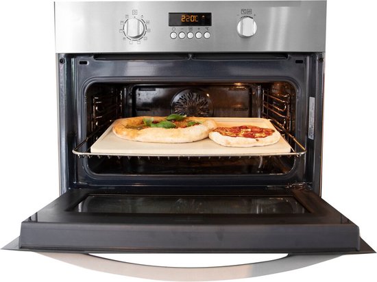 Boska Pizzastein Deluxe Rechteck - Für den Backofen - Knusprige Pizza - 40x32 cm - BBQ Zubehör