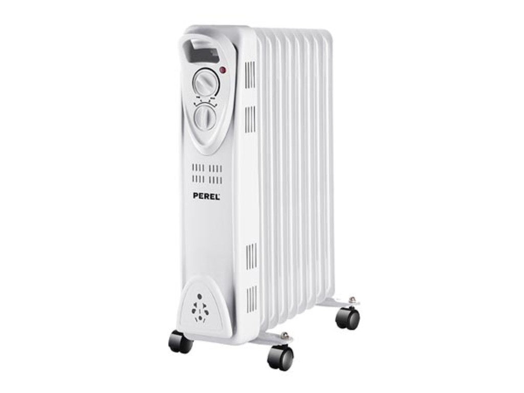 Perel Ã–lradiator, 9 Rippen, drei Heizstufen, 2000 W