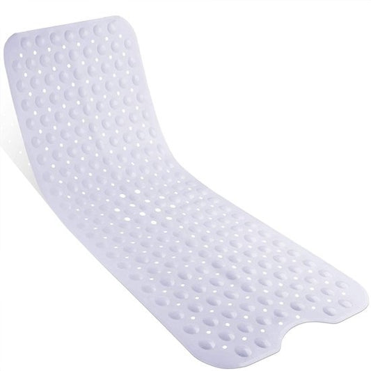Avalo Badematte / Antirutschmatte Dusche - 100x40CM - Weiß - Mit Saugnäpfen - Duschmatte Antirutsch für Dusche - Badematte