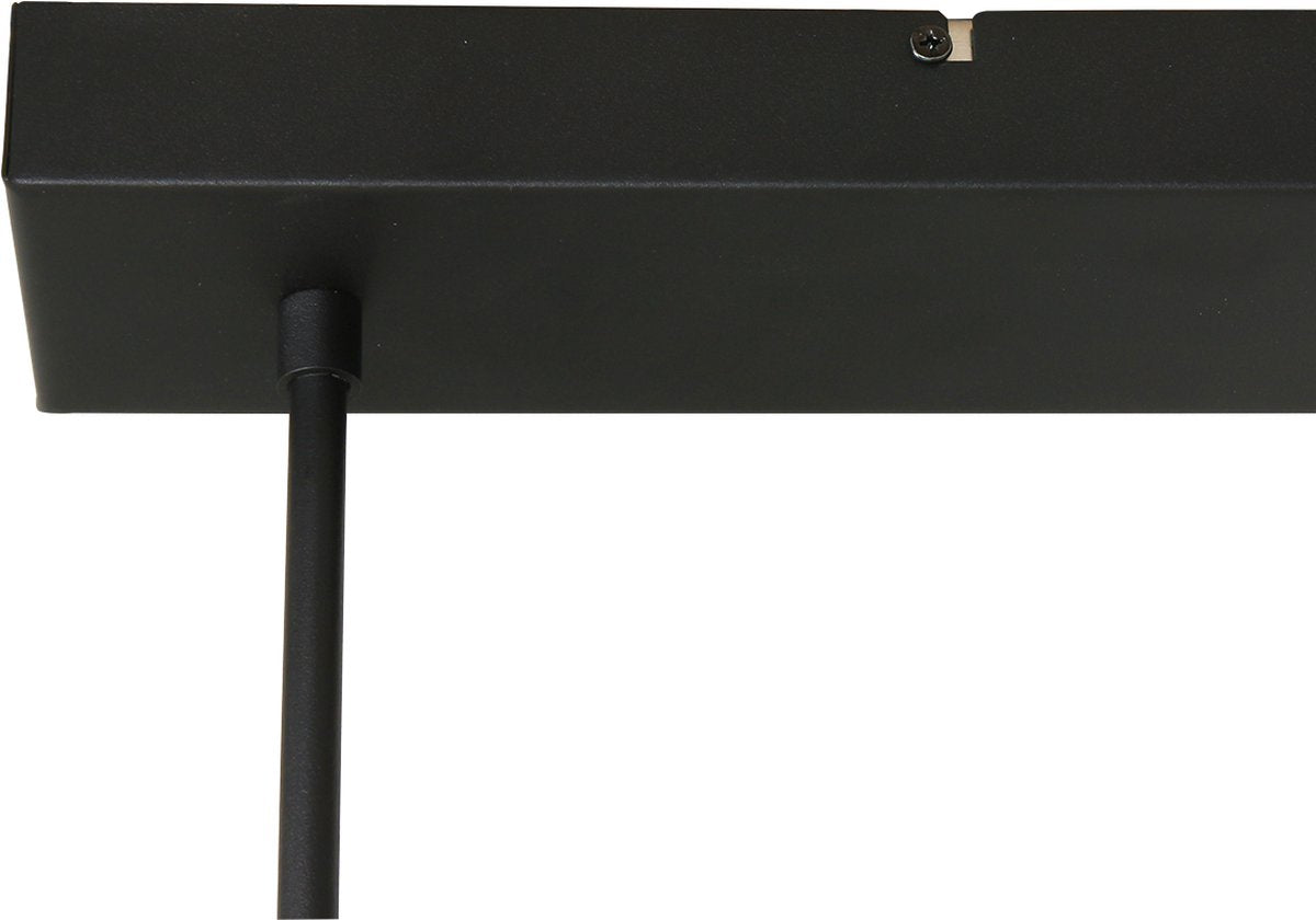 Verstellbare Pendelleuchte Zelena - 2-flammig - Kunststoff/Metall - 155 cm - Höhenverstellbar bis zu 117 cm - Modernes Design - Schwarz