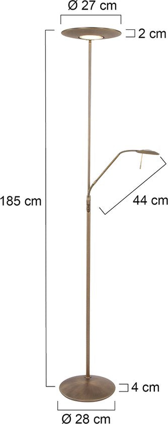 Stehleuchte Steinhauer Zodiac LED - Bronze