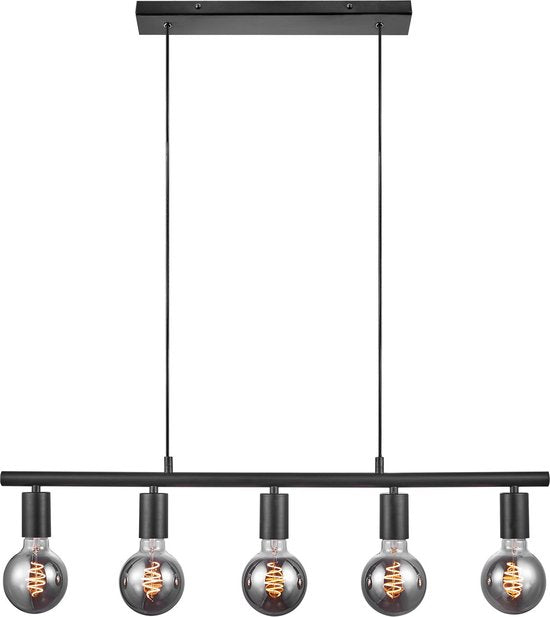 Nordlux - Paco 5-Spot Pendelleuchte Schwarz - 5 Lichtpunkte - Schwarz - Metall