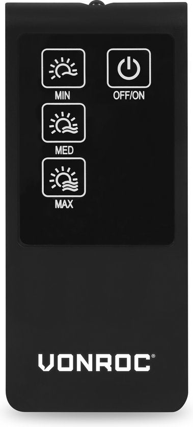 VONROC Fernbedienung für PH512AC Heizung Vesuvio 2000W
