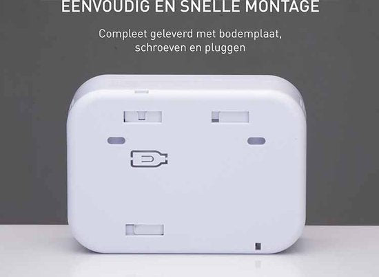 Grundig CO-Melder - Kohlenmonoxid-Melder mit 10-Jahres-Batterie - Co-Meter mit LCD-Display, Alarm bei niedrigem Batteriestand und Sensorfehleralarm - Co2-Melder 85dB Alarm - Wandmontage - Weiß