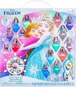 Townley Girl Disney Frozen Nagellack-Set für Kinder – 15 Farben – Peel-Off – Ab 3 Jahren