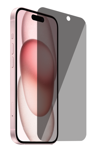 BeHello Displayschutzfolie iPhone 15 - Privacy Glass