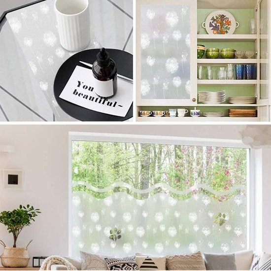 HomewellÂ® Fensterfolie HR++ 60x200 - Isolierend & Sonnenschutz - Anti-Sicht - Statisch - Pferdepoly