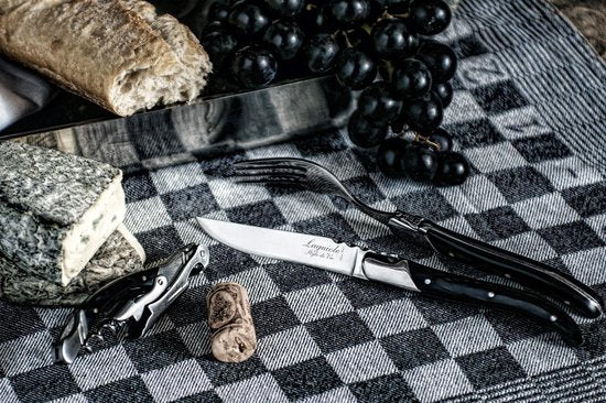 Laguiole Style de Vie Steakmesser Luxury Line - 6-teilig - Schwarzes Pakaholz