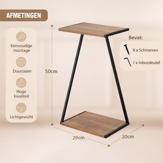 Relaxwonen Pflanzenregal – Modell Genu – Z-Form – Modern & platzsparend