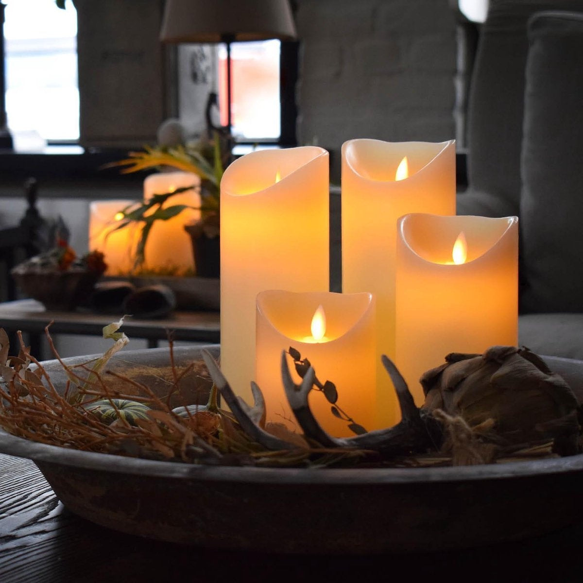 O'DADDYÂ® LED-Kerzen mit beweglicher Flamme - 18cm 8d - Mit Timer und Dimmerfunktion - LED-Kerzen mit Fernsteuerung