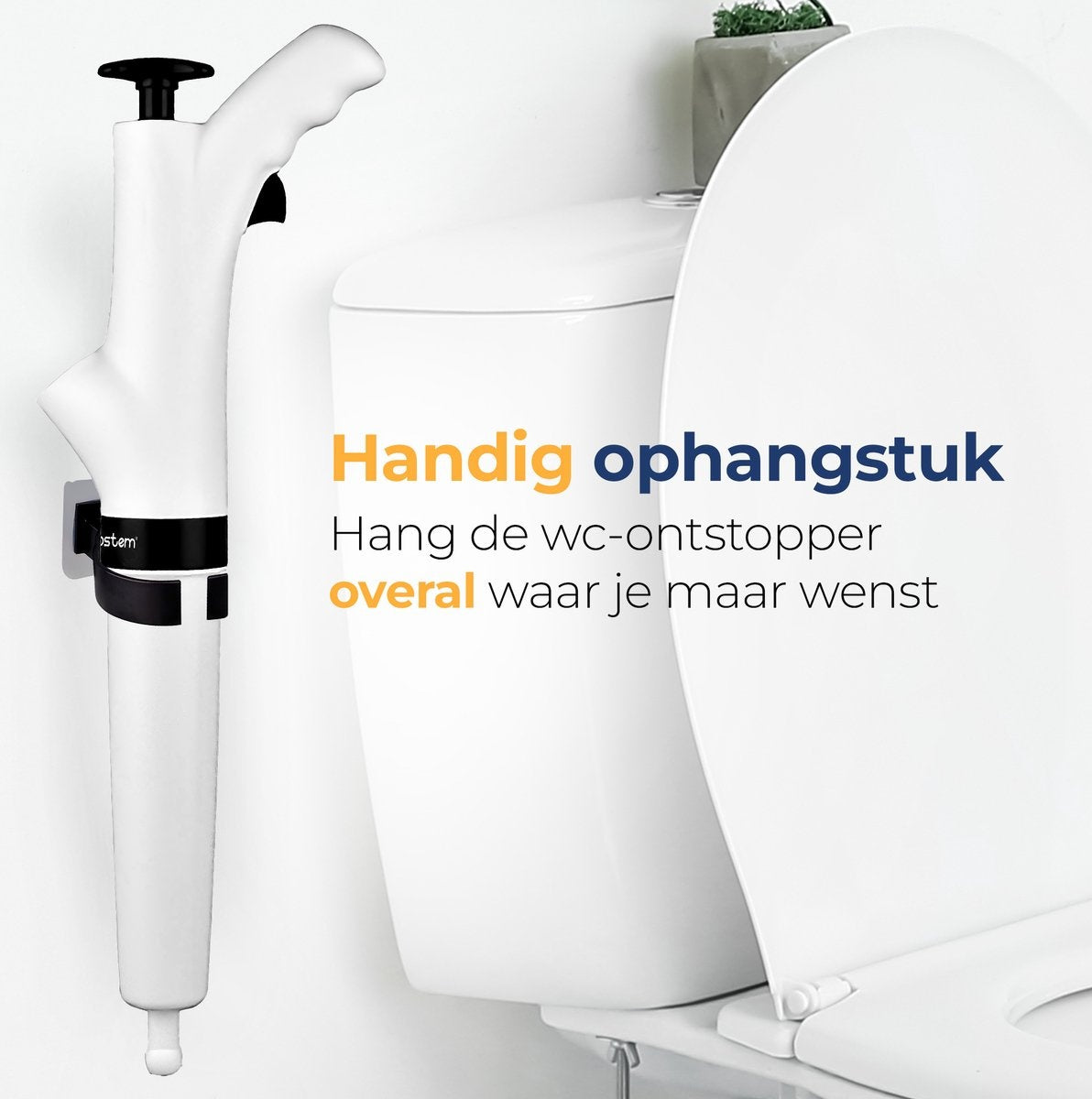 Rostem Abfluss-Entblocker – Toiletten-Entblocker – Hochdruck-Entblocker – Waschbecken-Entblocker – Weiß