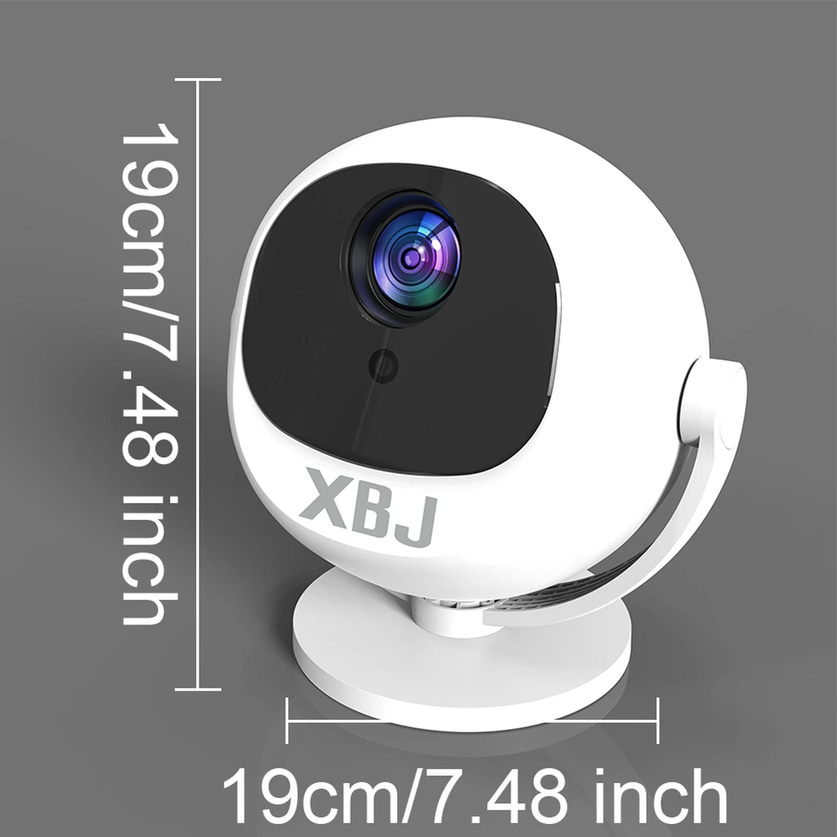 XBJ 360°-Projektor – Full HD 1080p – 4K-kompatibel – 900 ANSI-Lumen – 200-Zoll-Bild – WLAN & Bluetooth
