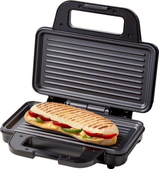 Tomado TGP2001S - XXL Toasti-Eisen - Panini-Grill - PFAS-frei - Toasti-Maker - 900 Watt - Schwarz/Edelstahl