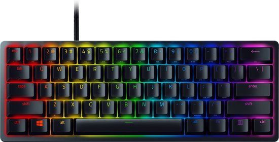Razer Huntsman Mini – Gaming-Tastatur – Lineare Red-Schalter – RGB – 60 %-Layout – QWERTY – Schwarz