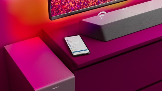 Philips Sound Soundbar mit kabellosem Subwoofer TAB8507/10 Silber