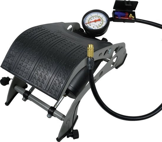 Michelin Fußpumpe Doppelzylinder - mit Manometer - 7 bar