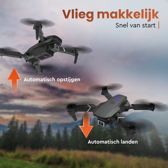 PuroTech Quad-Drohne 4K Kamera - Inklusive Tragetasche - 3 Batterien - 36 Minuten Flugzeit - Kein Flugschein erforderlich - Mini-Drohne - Erwachsene / Kinder - Indoor & Outdoor