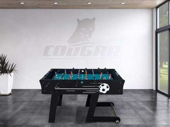 Cougar Scorpion Kick TS klappbarer Fußballtisch - Kickertisch - Schwarz