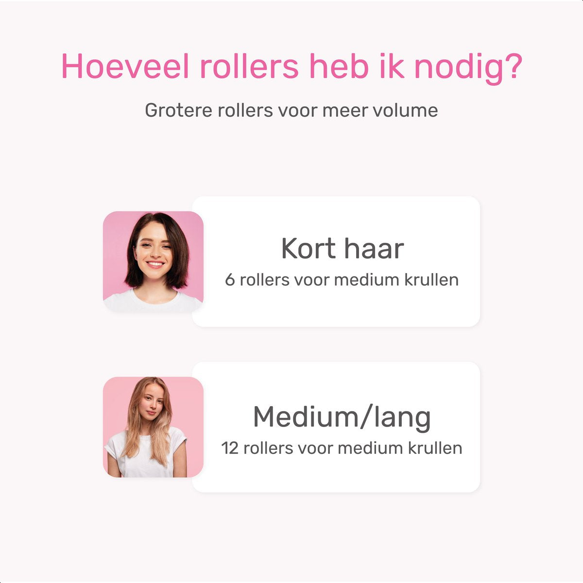 Lockenwickler-Set 18 Rollen - Inkl. 20 Haarspangen - Groß - Ohne Hitze - 3 Größen - blau/rosa