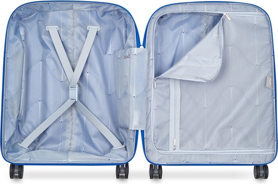 Delsey Clavel Carry-On S Slim Trolley – Kompakt und leicht – 55 x 40 x 20 cm – iBOOD Blue