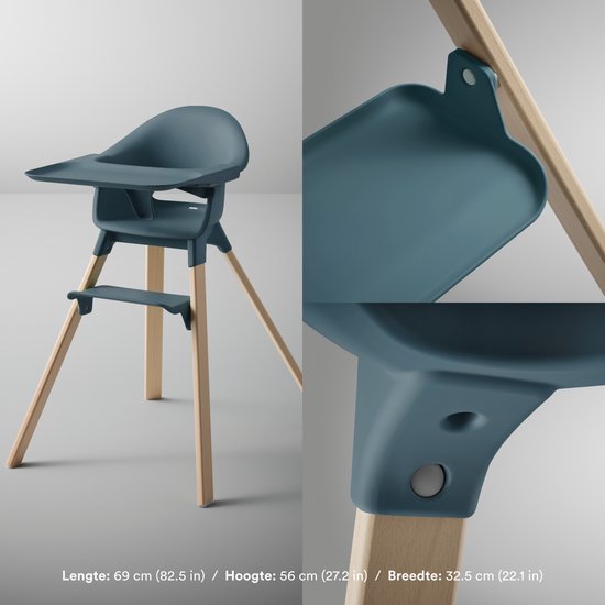 Stokke® Clikk™ Kinderhochstuhl Fjord Blue