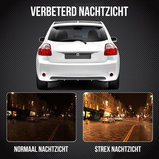 Strex Rückfahrkamera - Universal RCA - 12 LED Nachtsicht - IP68 Wasserdicht - Rückfahrkamera Auto
