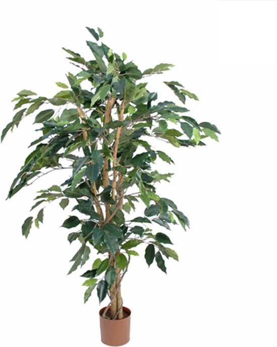 Mica Decorations Ficus Künstliche Pflanze - H110 x Ø65 cm - Grün