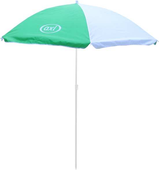AXI-Sonnenschirm in Grün/Weiß – Kindersonnenschirm (125 cm) für Kinder  – Passend zu AXI-Picknicktischen, Wassertischen und Sandkästen