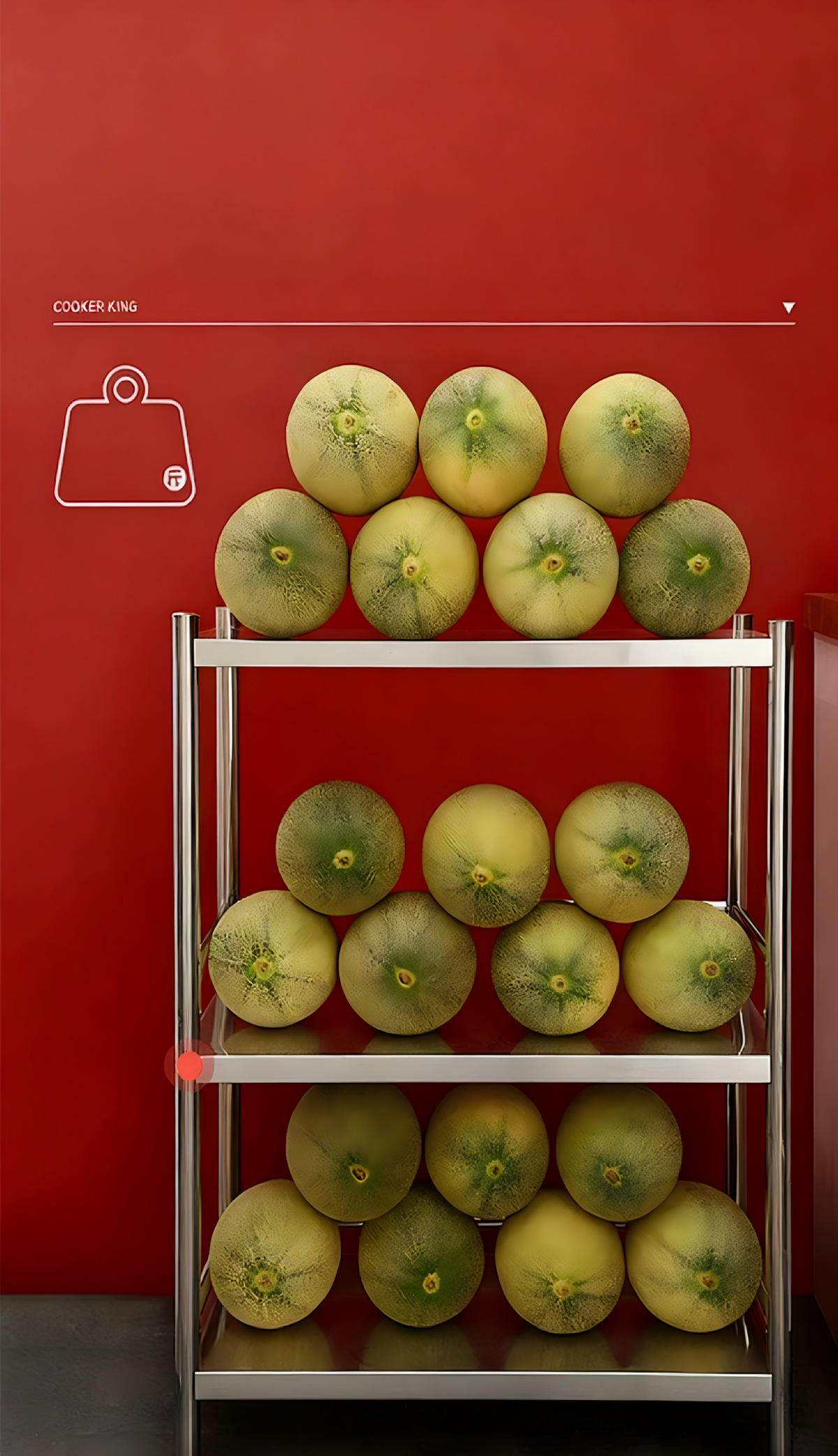 Cooker King 3-stöckiges Küchenregal für die Mikrowelle – ausziehbares Regal – höhenverstellbar – 80 × 35 × 60 cm