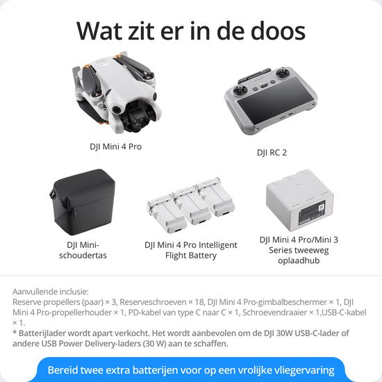 DJI Mini 4 Pro – Drohne – Fly More Combo – Mit RC331 Smart Controller