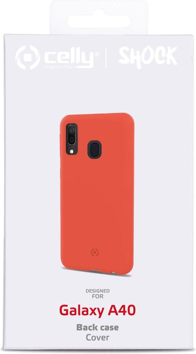 Celly Fall geeignet für Samsung Galaxy A40 - TPU Back Cover - Orange