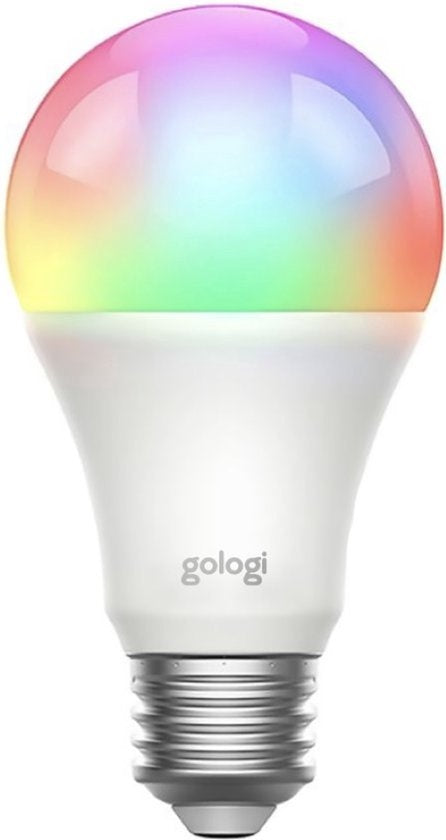 Gologi Smart e27 Glühbirne Lampe - Intelligente led Beleuchtung - Dimmbar - Wifi - 16M Farben - RGB