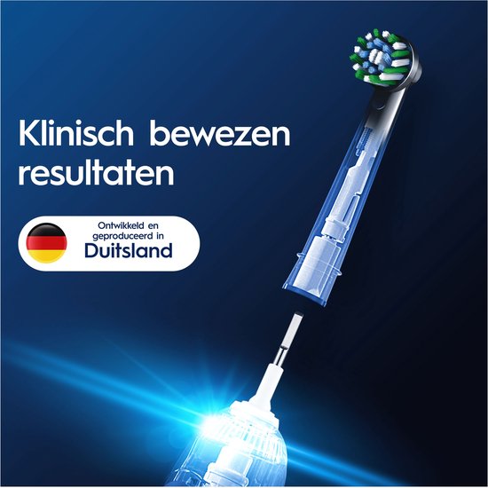 Oral-B Cross Action Pro – Aufsteckbürsten – Mit CleanMaximiser-Technologie – Schwarz – 4 Stück