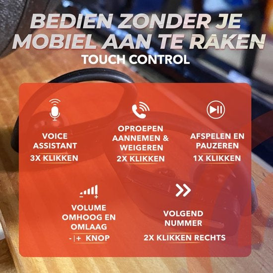 Cozey Wireless Sport Ohrhörer mit Bluetooth - Laufen - Mikrofon - Wireless Ohrhörer