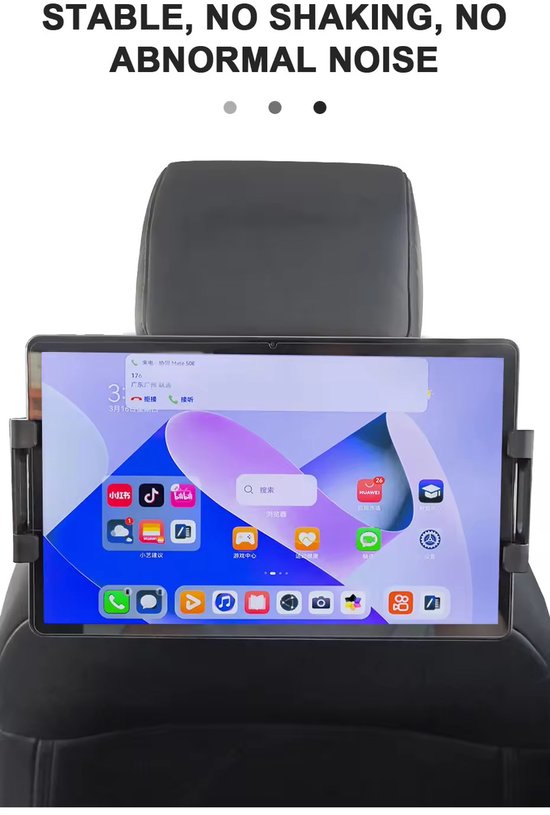 Garpex® Luxus-Tablet-Halterung für das Auto – Kopfstütze – um 360 Grad drehbar – geeignet für Tablets, Smartphones und mehr