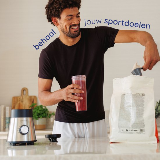 Safecourt Kitchen Power Mixer - 5 automatische Programme - Smoothie Maker - +2 Becher zum Mitnehmen - Edelstahl