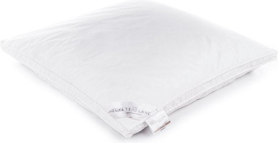 Heckettlane Kopfkissen – Kissen mit Federn und Daunen – Kühlkissen – 60 x 70 cm – Für Rücken-, Seiten- und Bauchschläfer – 1 Stück