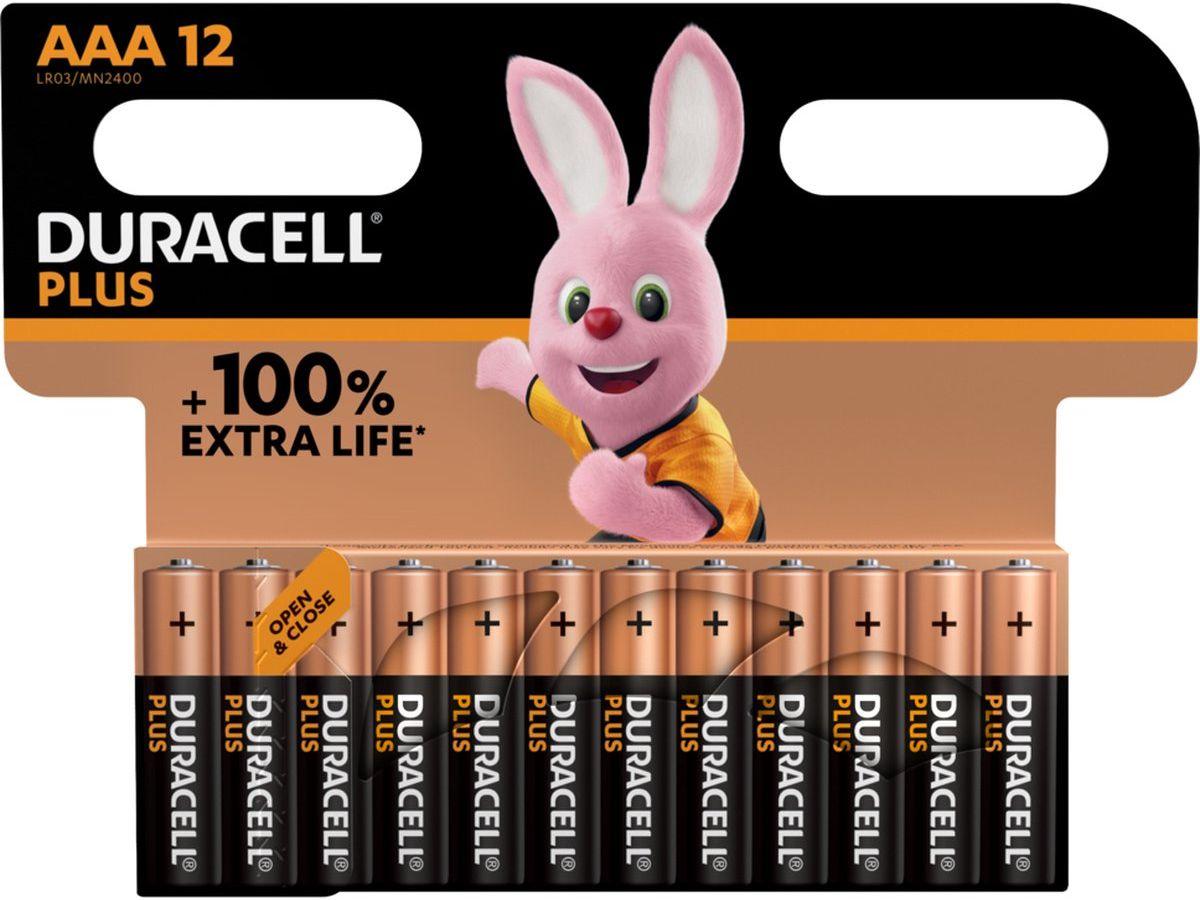 Duracell Plus Alkali-Batterien – Größe AAA – 48 Stück – LR03