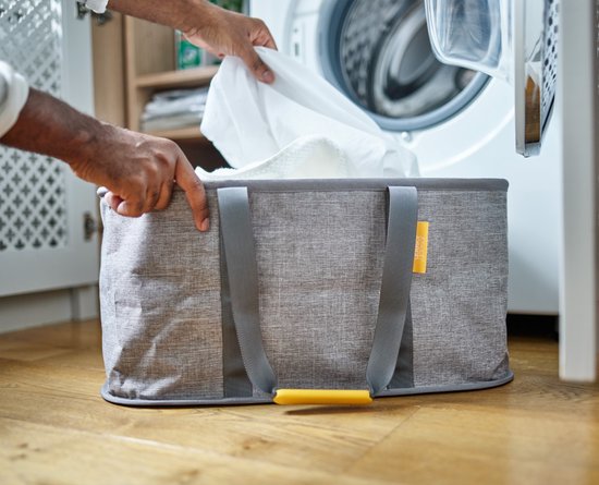 Joseph Joseph - Geschenkset Love Your Laundry Tota Wäschekorb und Alleshalter - Silikon - Grau