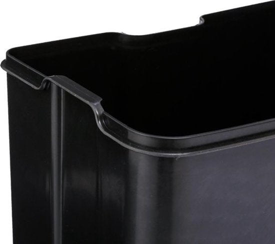 5Five Mülleimer aus Metall – Schwarz – 35 x 32 x 62 cm – 30 l