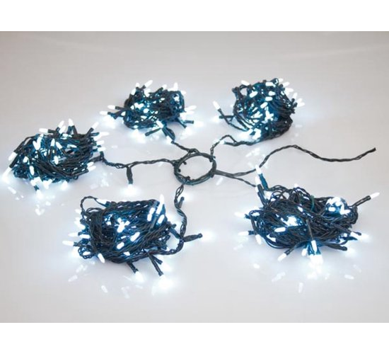 Speed Light LED - 330 LEDs - weiß - grünes Kabel - Modulator - 24 V (für Bäume bis zu 240 cm)