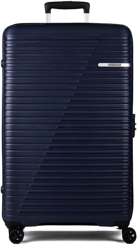 American Tourister Liftoff 4-Rad-Trolley 78 cm mit Erweiterungsfalte – Hartschalenkoffer – TSA-Schloss – Midnight Blue